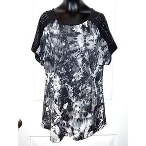 Chemisier Junior Brittany Black - Femme - Taille L - Manches 3/4 - Multicolore